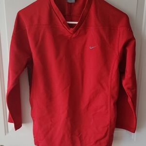 Nike Red Long Sleeve Top with Logo